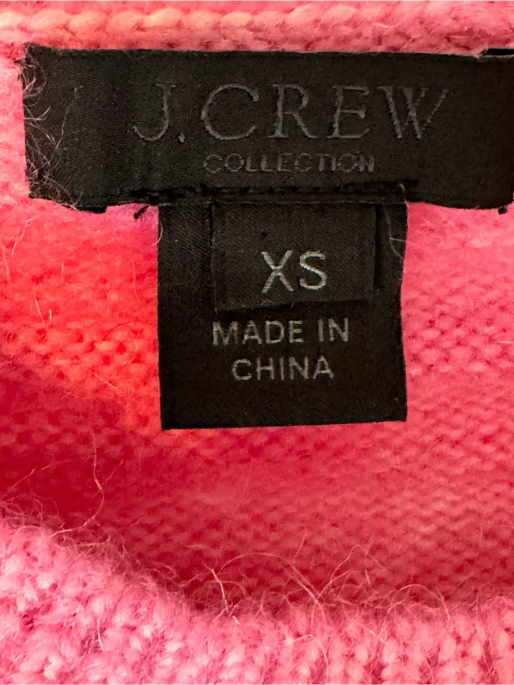 J.Crew Collection Pink Alpaca Tie Bell Sleeve Sweater XS